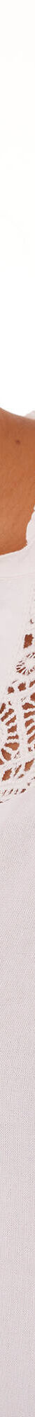 Effen tuniek met Tunesische hals en knopen (wit) Effen tuniek met Tunesische hals en knopen (wit)